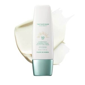 The Face shop Everyday Mineral Face Protection Cream 50 SPF Sunscreen 50ml New